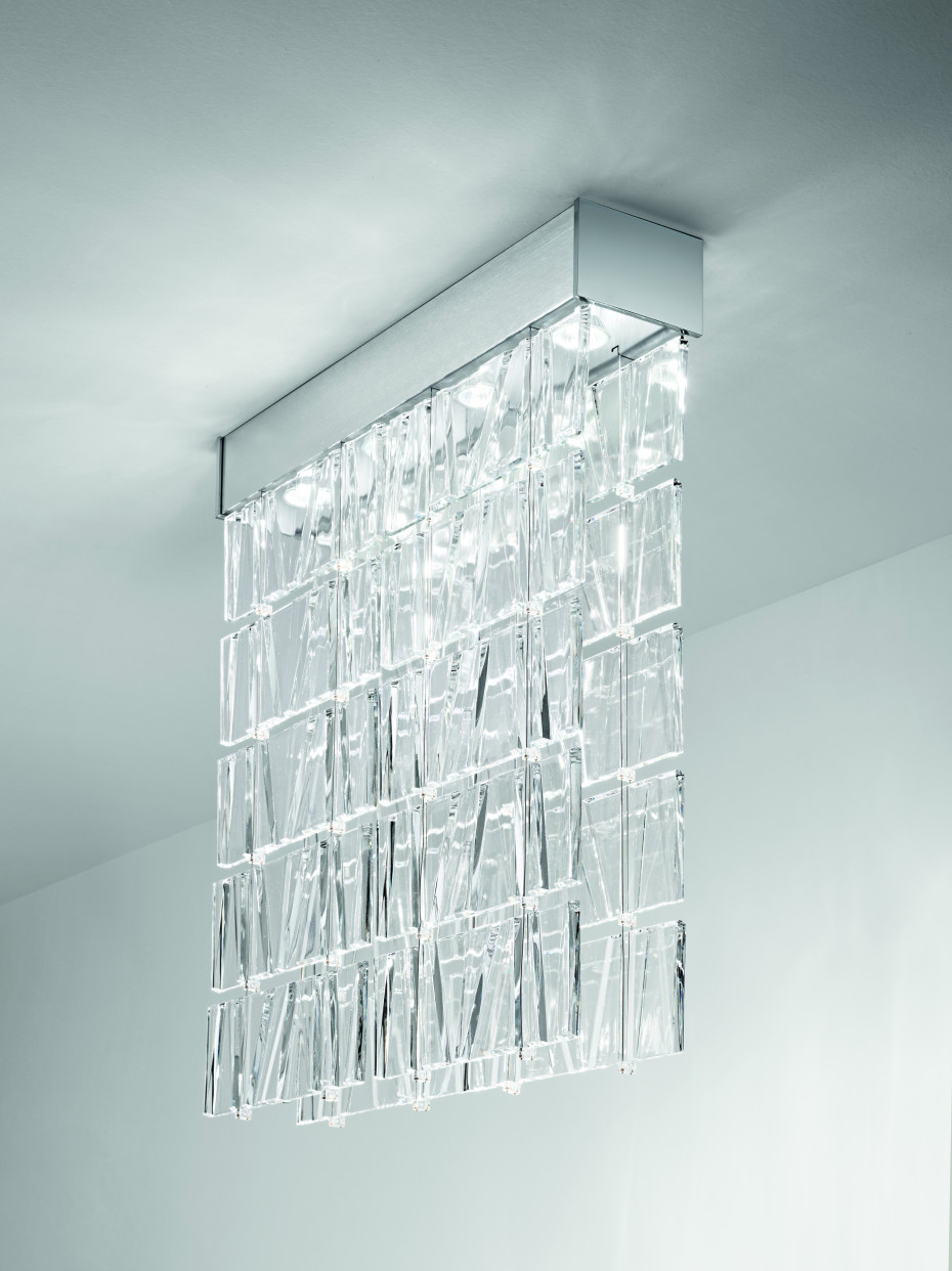 Tile L2 (GU10) D95 - Lampada a soffitto